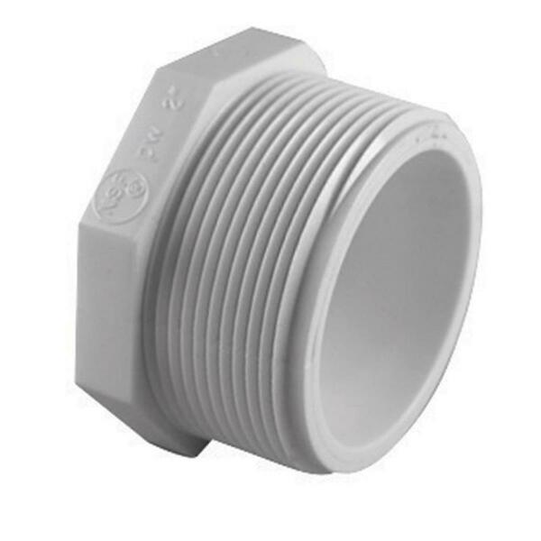 Charlotte Pipe And Foundry PVC021131000 Schedule 40 PVC Threaded Plug MPT, 25PK 44908